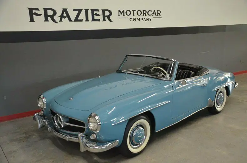 beautiful collector owned 190sl in blue over black