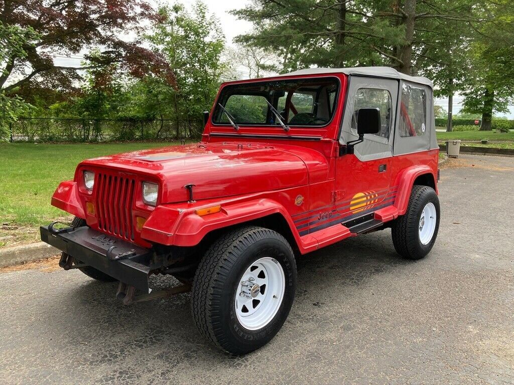 1989 jeep wrangler islander 164407 miles, 164407 miles red suv i6 4.2l manual