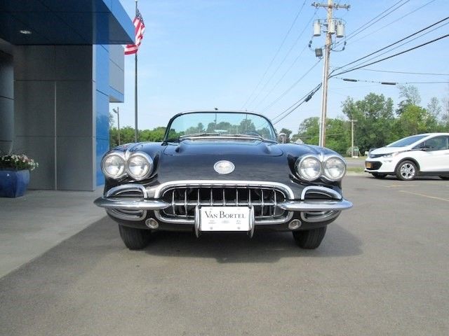 1960 chevrolet corvette convertible tuxedo black 283ci/230hp 4 speed manual