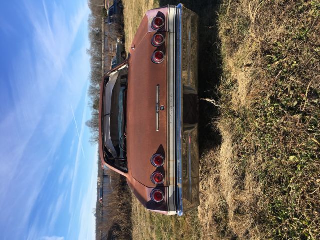 1965 chevrolet impala, burgundy, rebuild-able, 283 motor