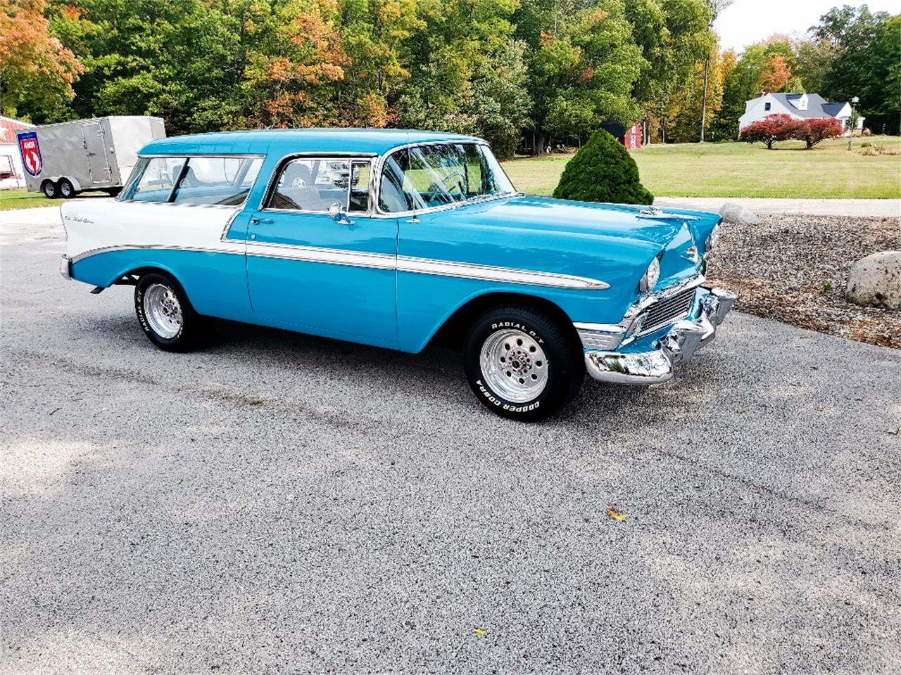 chevrolet bel air nomad blue/white