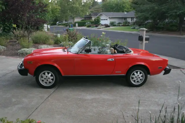 1985 fiat pininfarina spider azzura convertible california rust free