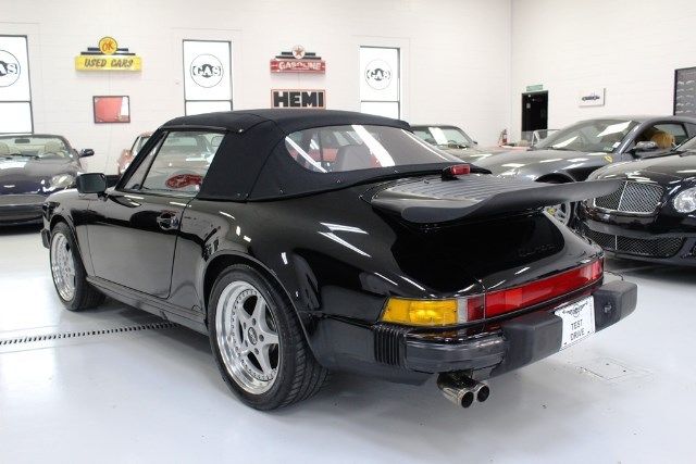 1988 porsche 911 carrera cabriolet 59680 miles black 3.2l l6 sohc 12v manual