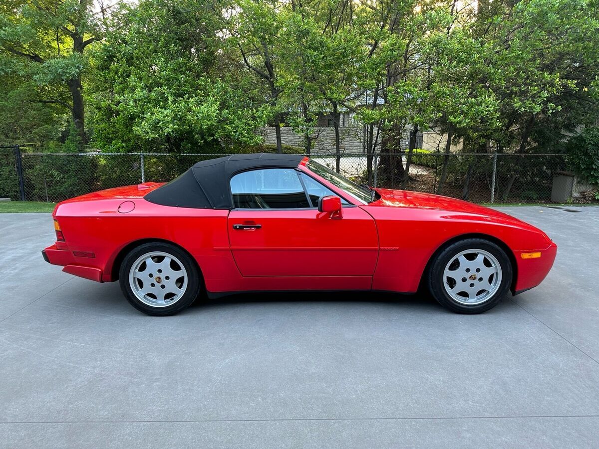 1990 porsche 944 convertible red rwd manual s2