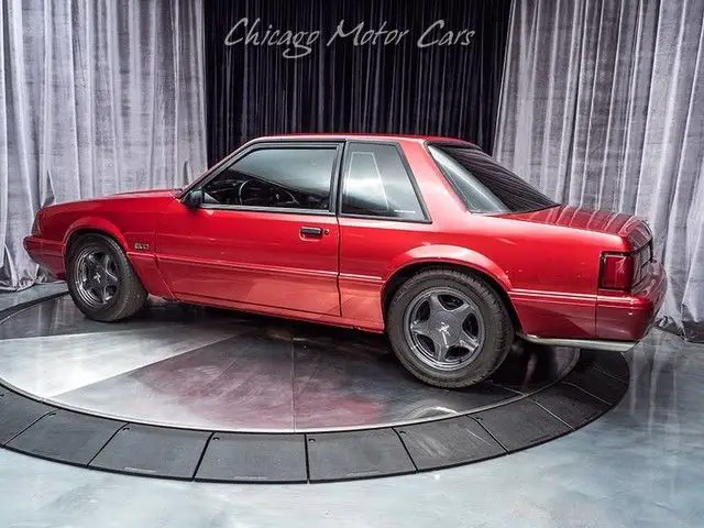 1992 ford mustang lx 5.0 wild strawberry clearcoat metallic