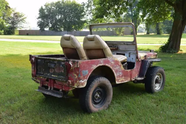 willys jeep cj3a runs drives stops w/ pto winch clear title cj2a cj3b cj5 cj7