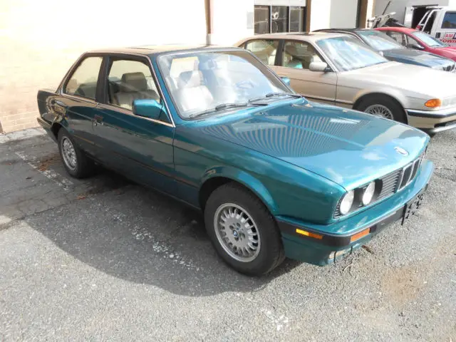 bmw 325i 1991 e30 2door at sr no rust- treated w/zeibart when new emerald green