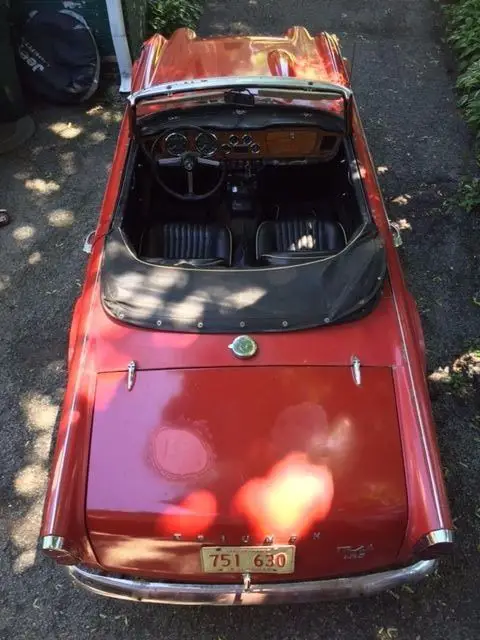 1966 tr4a irs wire wheels running driving su carbs no reserve spitfire tr6 tr4