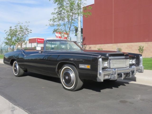 1975 cadillac eldorado convertible, 500ci, power top, a/c, 45k mile restored car
