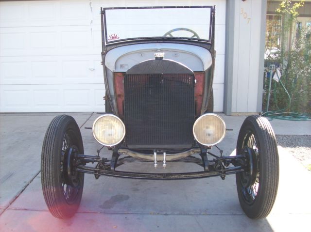 1929 ford model a roadster banger henry steel hot rod rat rod street rod trog