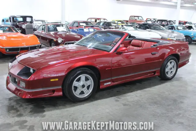 1991 chevrolet camaro z28 convertible bright red convertible 305 v8 127300 miles