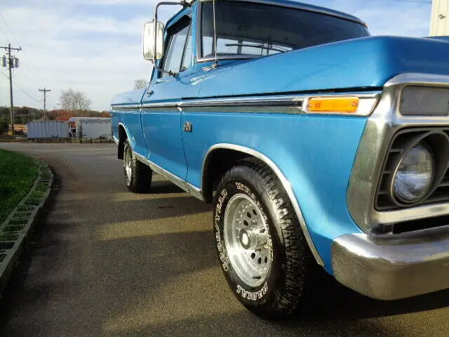 1974 ford f100 ranger xlt short bed 41 000 miles 360 v8 auto pb ps a/c cold !!!