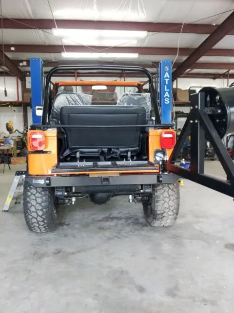 1980 jeep cj 5 suv orange 4wd manual