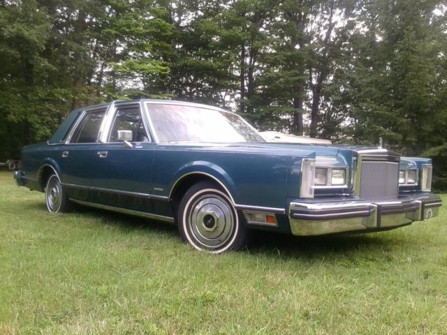 1983 lincoln town car dark inside and out teal florida car very clean
