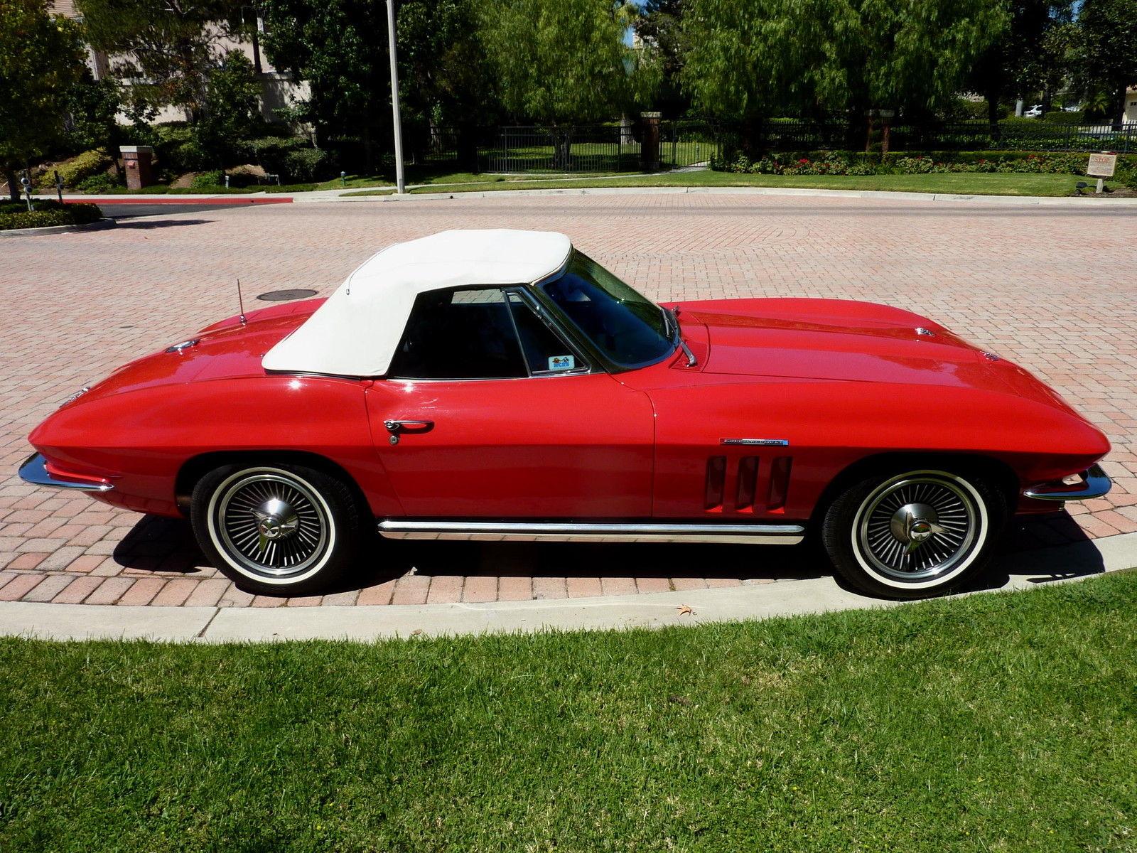 1965 chevrolet corvette ncrs 327/375 hp v8 engine f/i