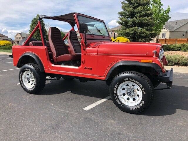 1985 jeep cj-7 great looking jeep sebring red 1 owner ready for summer fun!!