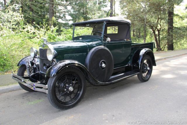 1929 ford model a roadster pickup. beautiful restoration. see video
