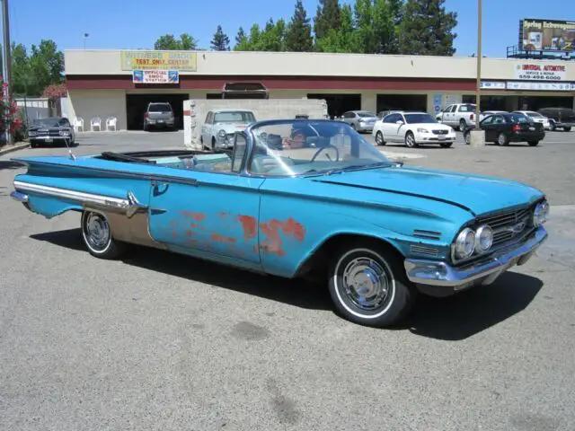1960 chevrolet impala convertible.original paint,unrestored,runs,almost complete