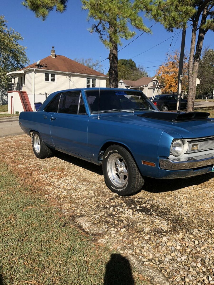 1970 dodge dart coupe blue rwd automatic swinger