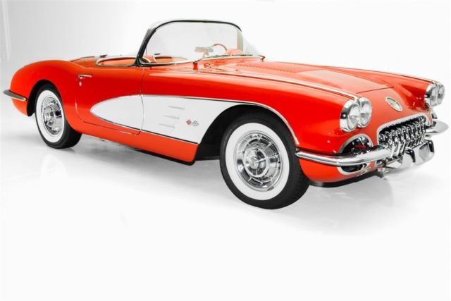 1958 chevrolet corvette show car 283/245 2-4's manual convertible