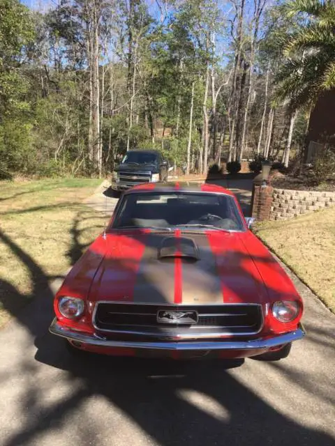 awesome red 1967 ford mustang!