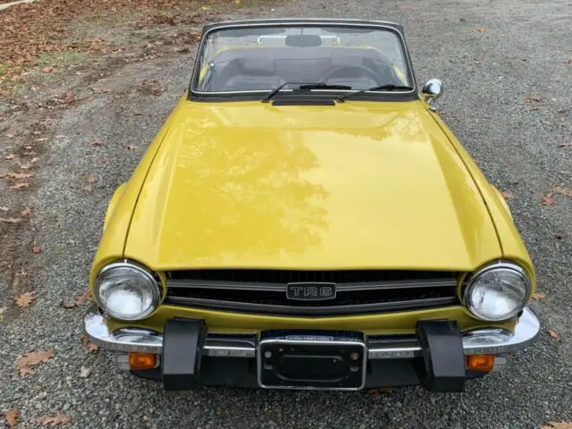1974 triumph tr6 yellow original 25k miles mint condition in and out