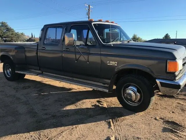 ford f-350 '91 4 dr xlt lariat crew cab longbed dually $4700 obo