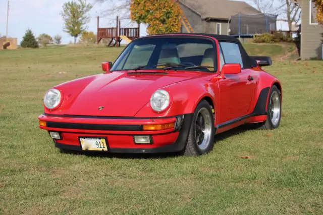 1986 porsche 911 turbo look cabriolet, 56,000 miles