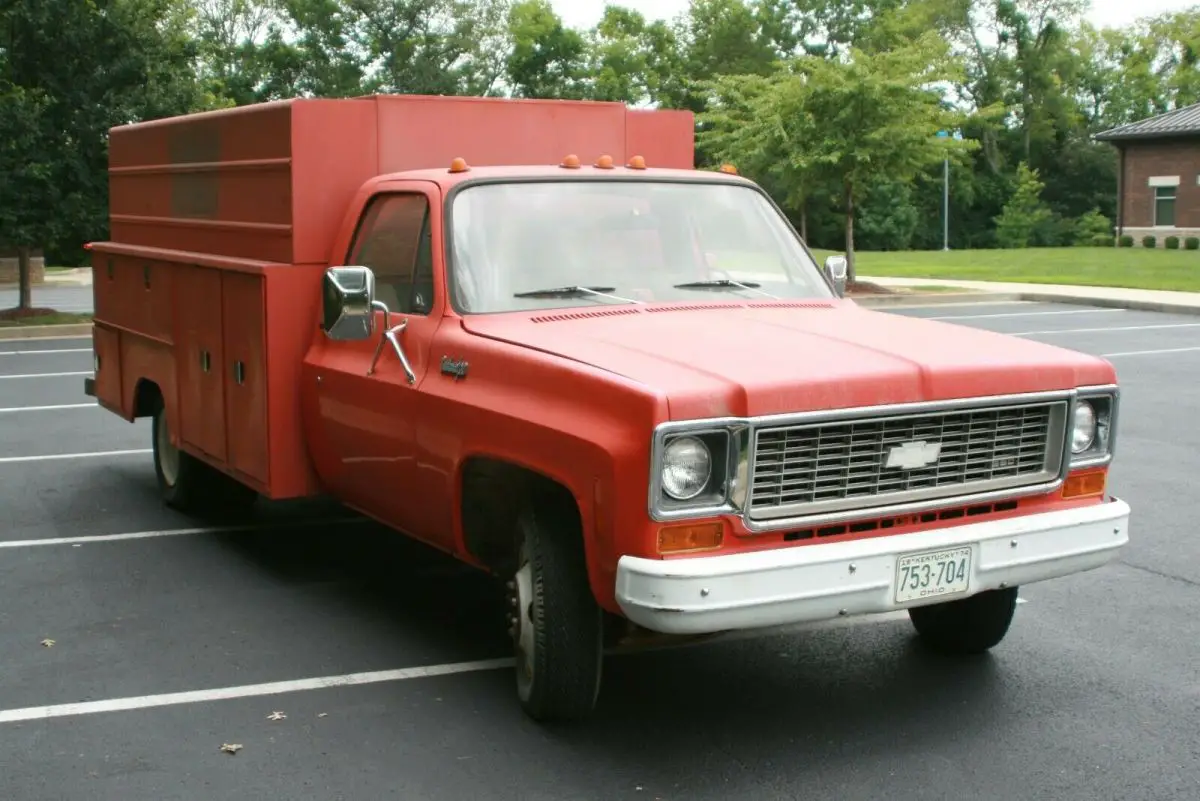 1974 chevrolet 3500 with service body - 7400 actual miles