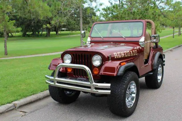 1980 jeep cj-5 custom 826 miles bronze convertible 304 ci manual