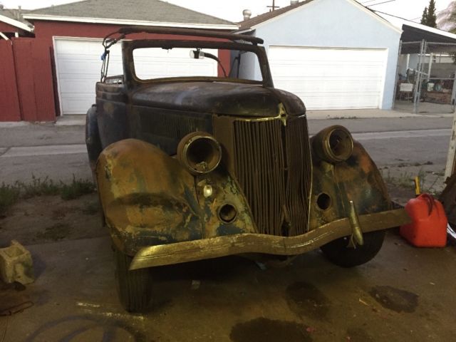 1936 ford club cabriolet rat rod hot rod scta flathead restoration