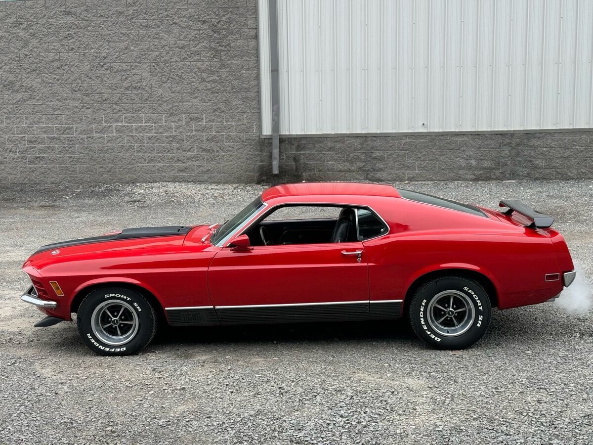 1970 ford mustang red mach 1
