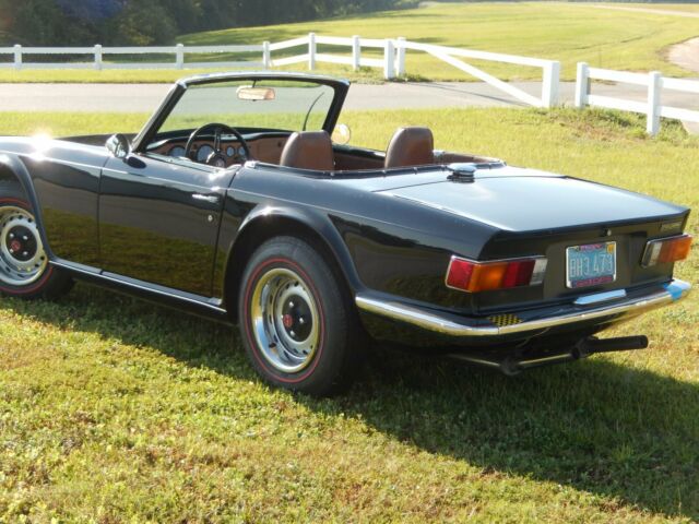 1972 triumph tr-6, classic jet black british sports car