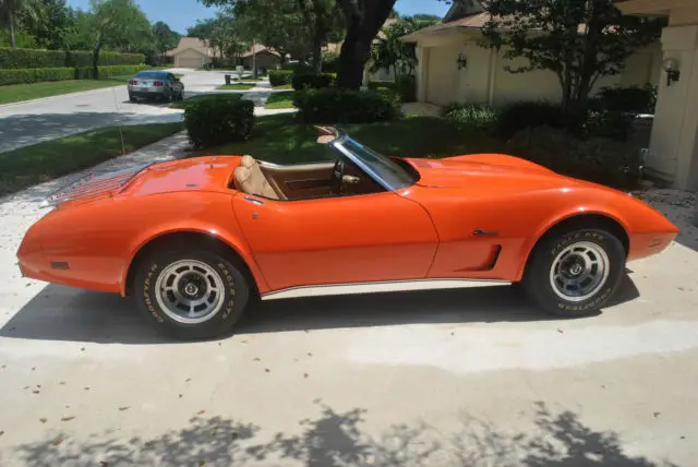 1975 corvette convertible, l48, auto, 2 tops, 69k original miles, 2 owners