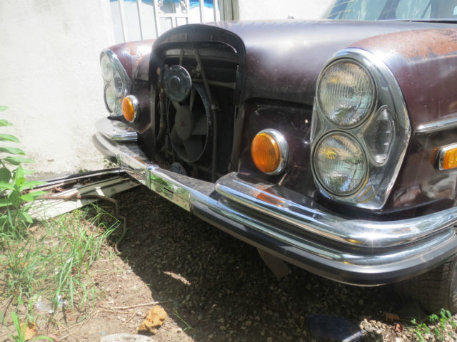 1971 mercedes benz 280s sedan rare automatic leather a/c radio restoreable low m