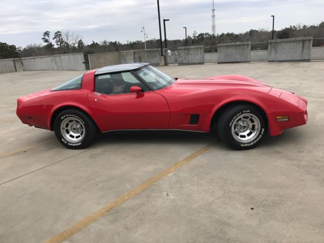 1980 chevrolet corvette l-48 auto red restored w/ documentation & receipts