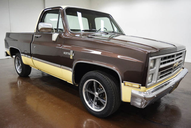 1986 chevrolet c-10 35390 miles brown 350 v8 700r4 automatic overdrive