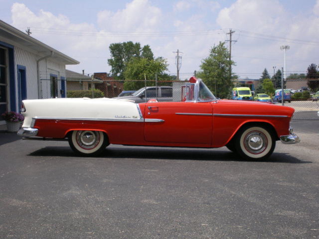 1955 chevrolet bel air convertible, 1237 miles since off frame restoration