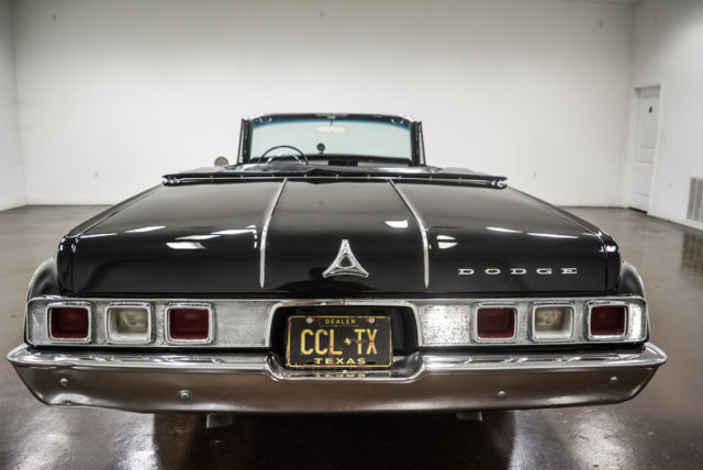1964 dodge polara 47137 miles black convertible 383 big block v8 4 speed manual