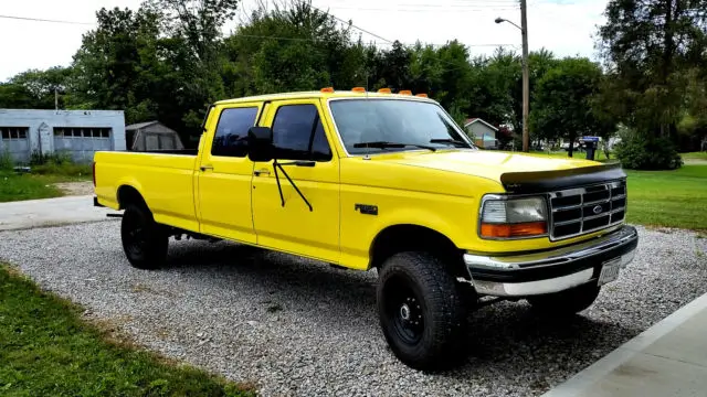 1992 ford f-350 4x4 crew cab long bed 7.3 diesel n/a idi 106,000 miles