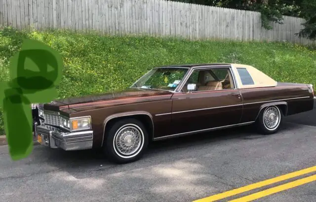 1977 cadillac de ville coupe brown rwd automatic brown