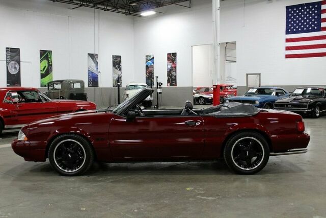 1991 ford mustang lx 5.0 convertible 35096 miles red convertible 302ci v8 4 spee