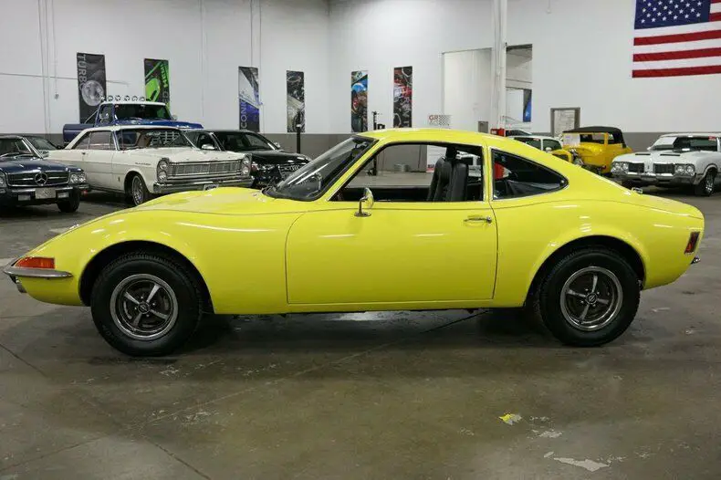 1973 opel gt 75134 miles yellow 1.9l 4cyl automatic