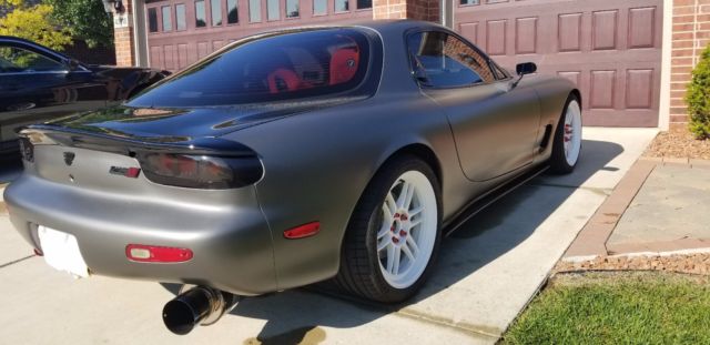 1993 mazda r1 rx7 ls v8 swap ls3, carbon fiber, matte shark grey