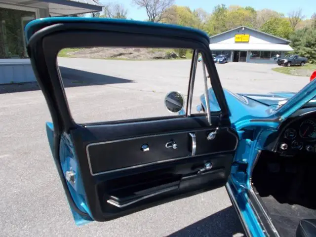 1967 corvette marina blue sport coupe