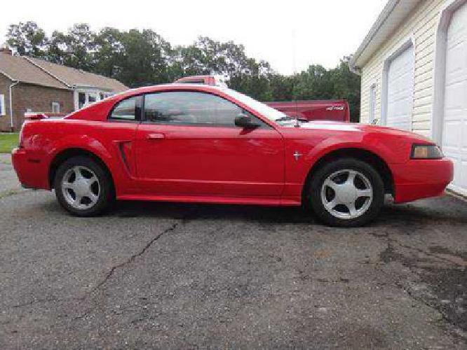 2002 ford mustang automatic v6 red good gas mile(clean, under 99k mi. in catlett, va