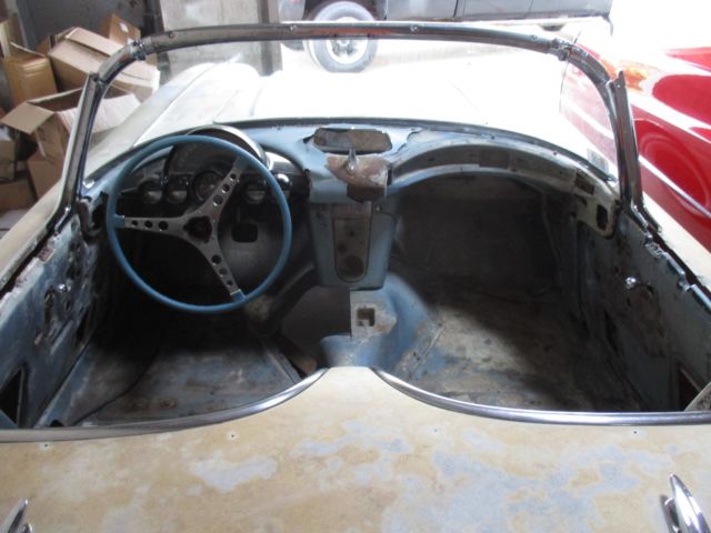 1958 corvette barn find project car no motor or trans resto mod