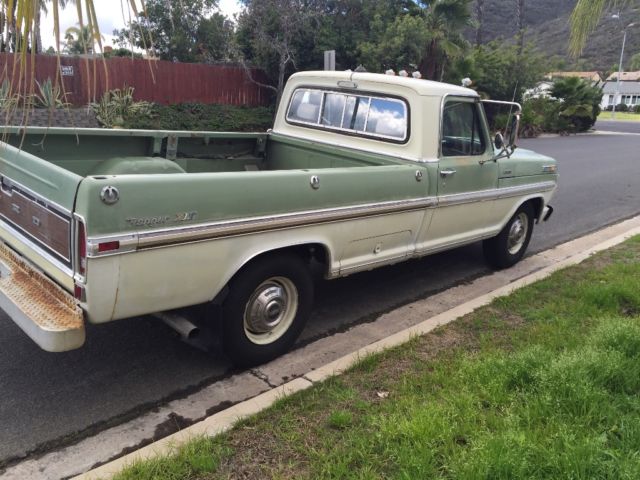 all original california 1970 ford f250 ranger xlt camper special