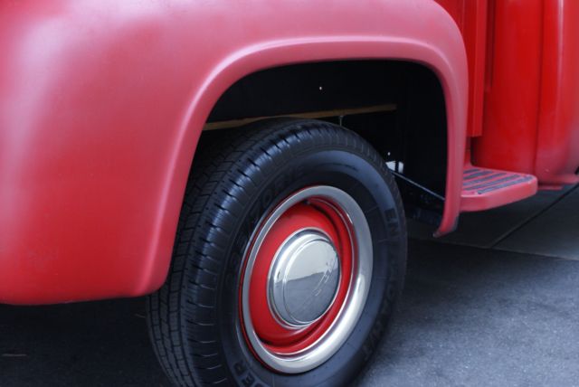 !960 ford f-100 stepside bone stock mechanical restoration