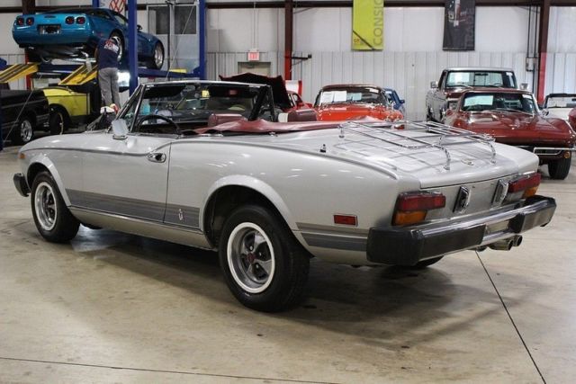 1979 fiat 124 spider 62827 miles grigio metal convertible 2.0l dohc 4cyl 5 spee